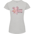 My Students Axolotl Questions Teacher Funny Womens Petite Cut T-Shirt Sports Grey