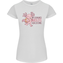 My Students Axolotl Questions Teacher Funny Womens Petite Cut T-Shirt White