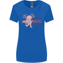 My Students Axolotl Questions Teacher Funny Womens Wider Cut T-Shirt Royal Blue