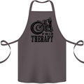My Therapy Motorcycle Motorbike Biker Cotton Apron 100% Organic Dark Grey