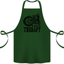 My Therapy Motorcycle Motorbike Biker Cotton Apron 100% Organic Forest Green