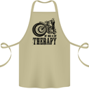 My Therapy Motorcycle Motorbike Biker Cotton Apron 100% Organic Khaki