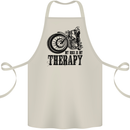 My Therapy Motorcycle Motorbike Biker Cotton Apron 100% Organic Natural
