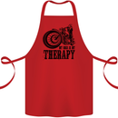 My Therapy Motorcycle Motorbike Biker Cotton Apron 100% Organic Red