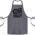 My Therapy Motorcycle Motorbike Biker Cotton Apron 100% Organic Steel