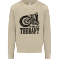 My Therapy Motorcycle Motorbike Biker Mens Sweatshirt Jumper Sand