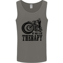 My Therapy Motorcycle Motorbike Biker Mens Vest Tank Top Charcoal