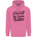 My Uncle is Older 30th 40th 50th Birthday Childrens Kids Hoodie Azalea