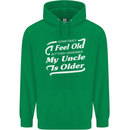 My Uncle is Older 30th 40th 50th Birthday Childrens Kids Hoodie Irish Green