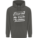 My Uncle is Older 30th 40th 50th Birthday Childrens Kids Hoodie Storm Grey
