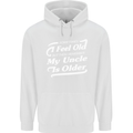 My Uncle is Older 30th 40th 50th Birthday Childrens Kids Hoodie White