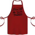 My Uncle is Older 30th 40th 50th Birthday Cotton Apron 100% Organic Maroon
