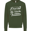 My Uncle is Older 30th 40th 50th Birthday Kids Sweatshirt Jumper Forest Green