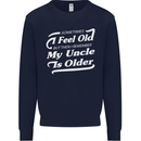 My Uncle is Older 30th 40th 50th Birthday Kids Sweatshirt Jumper Navy Blue