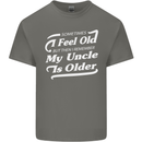 My Uncle is Older 30th 40th 50th Birthday Kids T-Shirt Childrens Charcoal