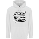 My Uncle is Older 30th 40th 50th Birthday Mens 80% Cotton Hoodie White