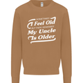 My Uncle is Older 30th 40th 50th Birthday Mens Sweatshirt Jumper Caramel Latte
