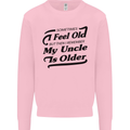 My Uncle is Older 30th 40th 50th Birthday Mens Sweatshirt Jumper Light Pink