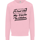 My Uncle is Older 30th 40th 50th Birthday Mens Sweatshirt Jumper Light Pink