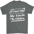 My Uncle is Older 30th 40th 50th Birthday Mens T-Shirt Cotton Gildan Charcoal