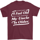 My Uncle is Older 30th 40th 50th Birthday Mens T-Shirt Cotton Gildan Maroon