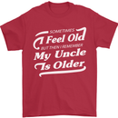 My Uncle is Older 30th 40th 50th Birthday Mens T-Shirt Cotton Gildan Red