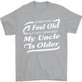 My Uncle is Older 30th 40th 50th Birthday Mens T-Shirt Cotton Gildan Sports Grey