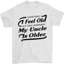 My Uncle is Older 30th 40th 50th Birthday Mens T-Shirt Cotton Gildan White