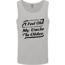 My Uncle is Older 30th 40th 50th Birthday Mens Vest Tank Top Sports Grey
