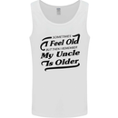 My Uncle is Older 30th 40th 50th Birthday Mens Vest Tank Top White