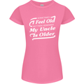 My Uncle is Older 30th 40th 50th Birthday Womens Petite Cut T-Shirt Azalea