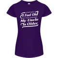 My Uncle is Older 30th 40th 50th Birthday Womens Petite Cut T-Shirt Purple