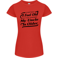 My Uncle is Older 30th 40th 50th Birthday Womens Petite Cut T-Shirt Red