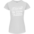 My Uncle is Older 30th 40th 50th Birthday Womens Petite Cut T-Shirt White