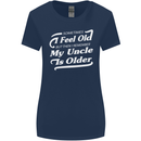 My Uncle is Older 30th 40th 50th Birthday Womens Wider Cut T-Shirt Navy Blue