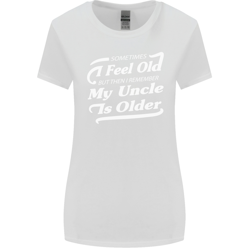 My Uncle is Older 30th 40th 50th Birthday Womens Wider Cut T-Shirt White