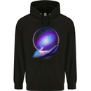 My Universe Planets Astronomy Space Galaxy Mens 80% Cotton Hoodie Black