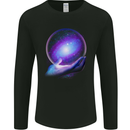 My Universe Planets Astronomy Space Galaxy Mens Long Sleeve T-Shirt Black