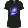 My Universe Planets Astronomy Space Galaxy Womens Wider Cut T-Shirt Black