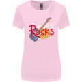 My Wife Rocks Funny Music Guitar Womens Wider Cut T-Shirt Light Pink