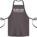 My Wife Says Funny Sarcastic Husband Couple Cotton Apron 100% Organic Dark Grey