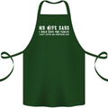 My Wife Says Funny Sarcastic Husband Couple Cotton Apron 100% Organic Forest Green