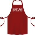 My Wife Says Funny Sarcastic Husband Couple Cotton Apron 100% Organic Maroon