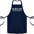 My Wife Says Funny Sarcastic Husband Couple Cotton Apron 100% Organic Navy Blue