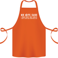 My Wife Says Funny Sarcastic Husband Couple Cotton Apron 100% Organic Orange