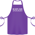 My Wife Says Funny Sarcastic Husband Couple Cotton Apron 100% Organic Purple