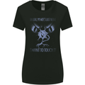 My Wife's Last Nerve Funny Husband Womens Wider Cut T-Shirt Black
