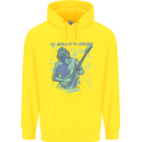 My World Is Six Strings Guitar Rock Music Childrens Kids Hoodie Yellow