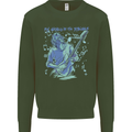 My World Is Six Strings Guitar Rock Music Kids Sweatshirt Jumper Forest Green