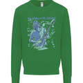 My World Is Six Strings Guitar Rock Music Kids Sweatshirt Jumper Irish Green